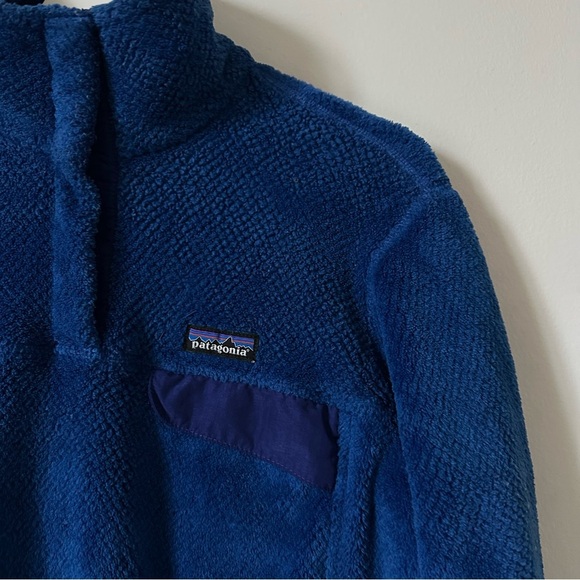Patagonia Re-Tool Snap-T Indigo Fleece Pullover In Harvest Moon Blue Size M - Picture 4 of 7